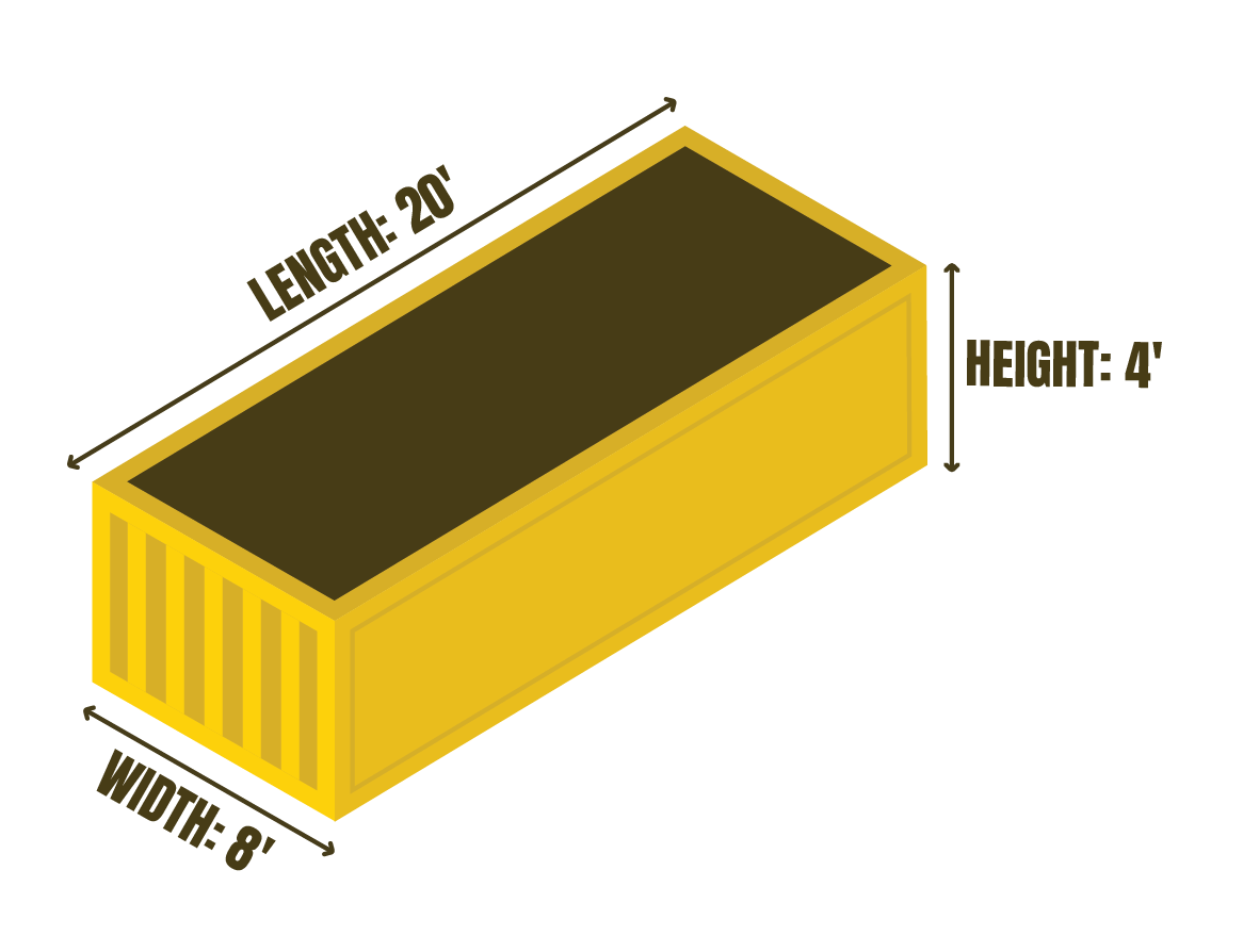 20-foot garbage bin rental for junk removal and waste disposal by Mr. Garbage in Canada